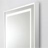 Зеркало BELBAGNO SPC-KRAFT-500-800-LED-TCH-WARM в алюминиевой раме со встроенным светильником, сенсорным выключателем и подогревом, 500x32x800